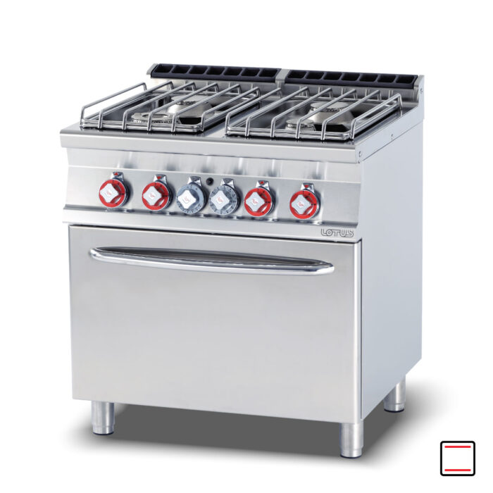 cf4-78gp-1200x1200-2020-2 Κουζίνα αερίου 4 εστιών με φούρνο αερίου στατικό - Image 2