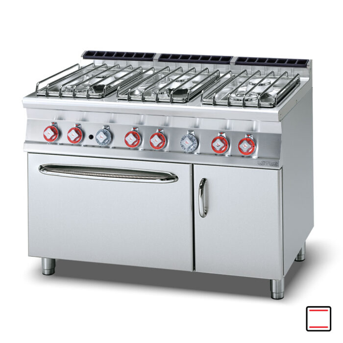 cf6-712gpv-1200x1200-2020-2 Κουζίνα αερίου 6 εστιών με φούρνο αερίου στατικό - Image 2