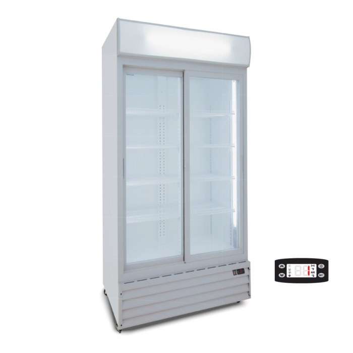 cl1100-v2g-1200x1200-2020-2 Βιτρίνα συντήρησης διπλή με συρόμενες πόρτες Μετάβαση στην αρχή της συλλογής εικόνων CL1100 V2GC SL White - Image 2