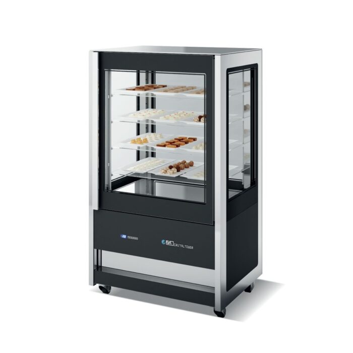 cristal-tower-93-lh-black-1200x1200_2 Βιτρίνα κατάψυξη πανοραμική CRISTAL TOWER 93LH RV TB/TN BLACK - Image 1