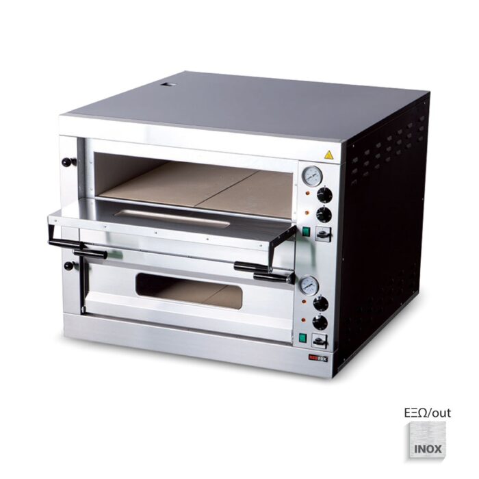 e12-1200x1200-2020-2 Φούρνος πίτσας 12Χ Ø33cm , έως 450˚C - Image 1