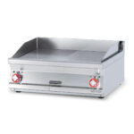 Πλατώ ηλεκτρικό διπλό 1/2 λείο & 1/2 ραβδωτό Superchrom - Image 2