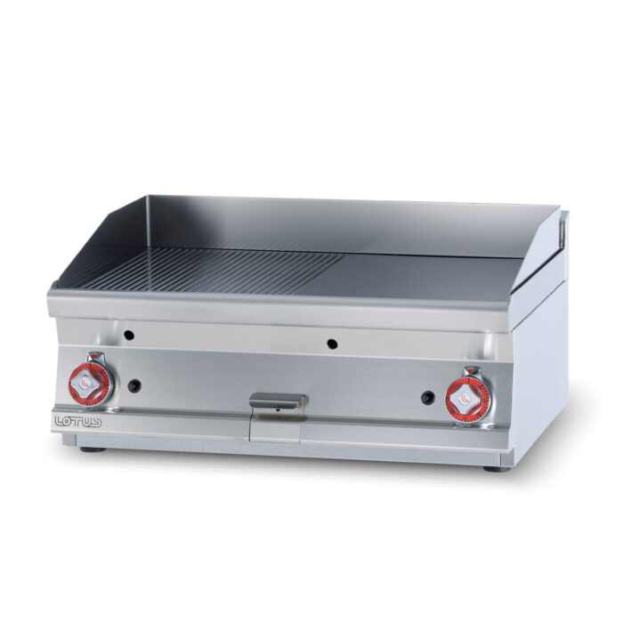 Πλατώ αερίου διπλό 1/2 λείο 1/2 ραβδωτό - Image 2