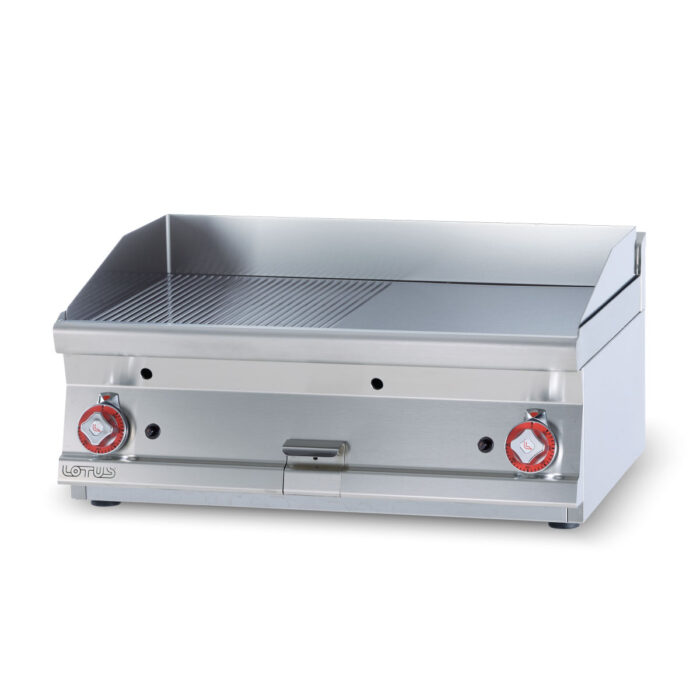 ftlrt-78gs-1200x1200-2020-2 Πλατώ αερίου διπλό 1/2 λείο 1/2 ραβδωτό Superchrom - Image 2