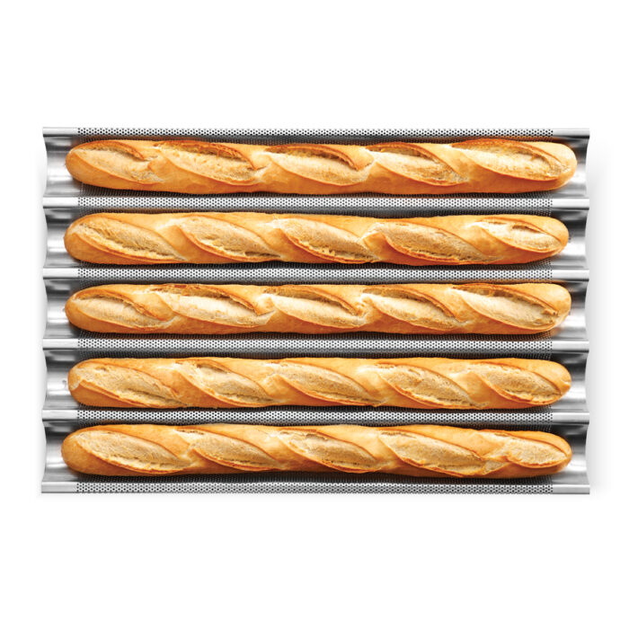 Ταψί αντικολλητικό αλουμινίου για μπαγκέτες - Image 2