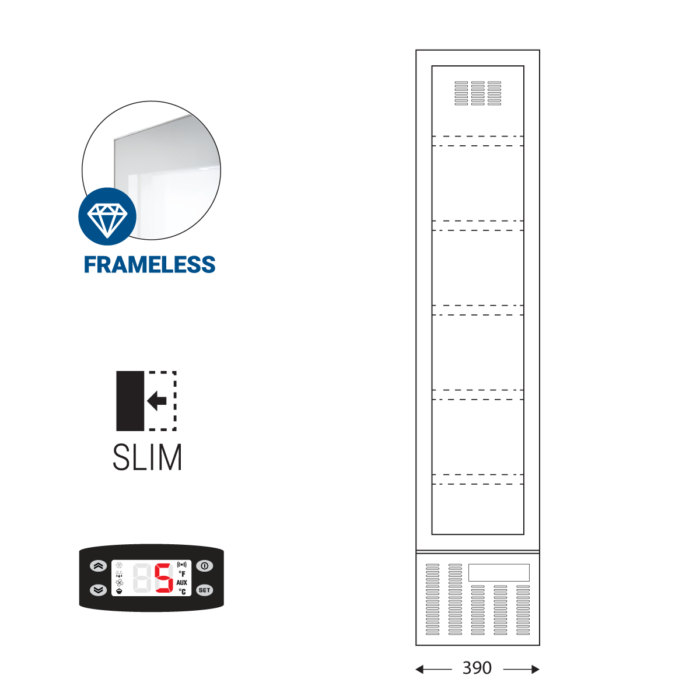 thin-cooler-black-1200x1200-2020-3 Βιτρίνα συντήρησης THIN COOLER BLACK - Image 2