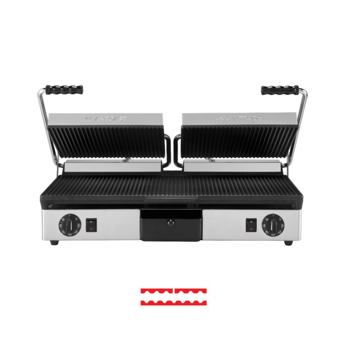 web-1-16050-100 Τοστιέρα διπλή ραβδωτή - Image 2