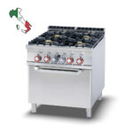 Κουζίνα αερίου 4 εστιών με φούρνο αερίου στατικό - Image 2