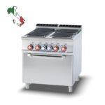 Κουζίνα ηλεκτρική 4 εστιών με φούρνο ηλεκτρικό στατικό