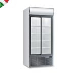 Βιτρίνα συντήρησης διπλή με συρόμενες πόρτες CL 113 TC SL White