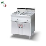 Φριτέζα αερίου επιδαπέδια διπλή 13+13 lt