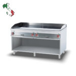 Πλατώ επιδαπέδιο ηλεκτρικό τετραπλό λείο χρωμίου - Image 2