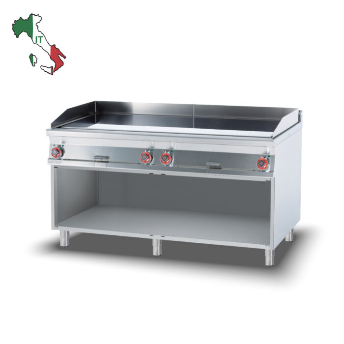 Πλατώ επιδαπέδιο ηλεκτρικό τετραπλό λείο χρωμίου - Image 2