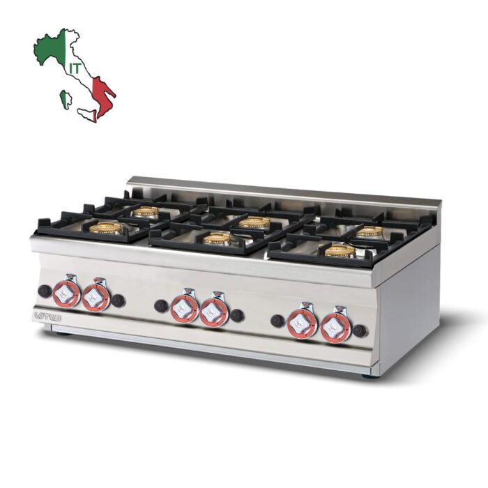 Εστία αερίου εξαπλή PCT-610G - Image 1