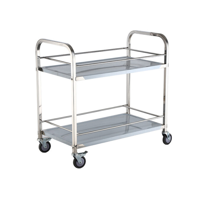 1647335776_0_VE124X_web Τρόλεϊ Σερβιρίσματος Inox 2 επιπέδων με πλαϊνό προστασίας VE124X - Image 1